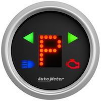 AutoMeter Black with Red 2 1/16in Digital PRNDL Gauge