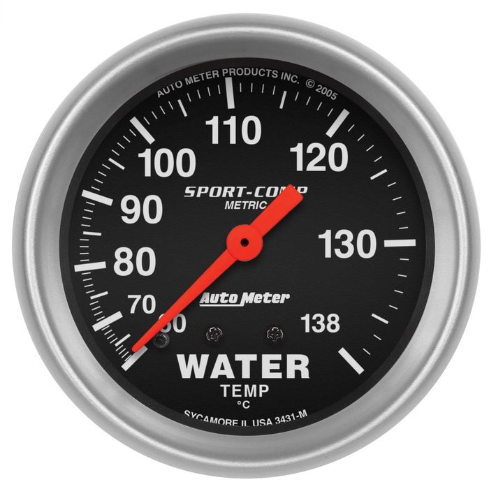 AutoMeter 2 5/8in 60 to 140 Degrees Sport-Competition Mechanical ...