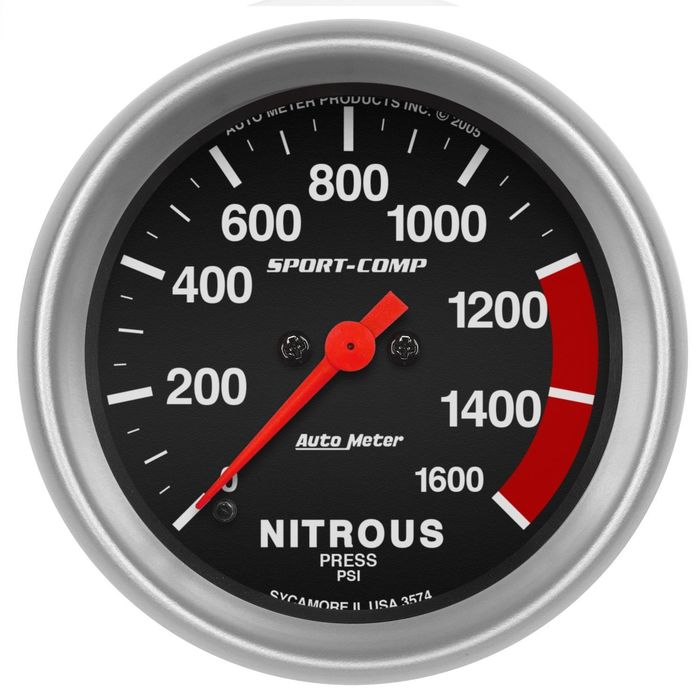 Nitrous Express 2-5/16 Nitrous Electric Pressure Gauge w/Sensor