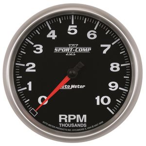 AutoMeter 5in 0-10,000 RPM Black II Sport-Competition In-Dash ...