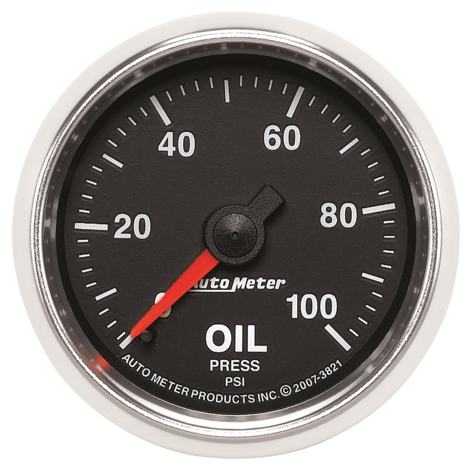 AutoMeter 2 1/16in 0100 PSI GS Mechanical Oil Pressure Gauge