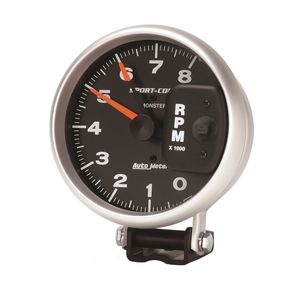 AutoMeter 5in 0-8,000 RPM Black Pedestal Sport-Competition Tachometer ...