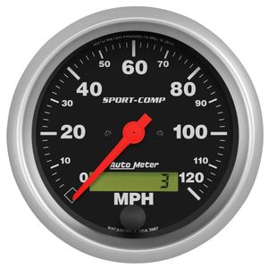 AutoMeter 3 3/8in 0-120 MPH Sport-Comp Electric Speedometer Gauge