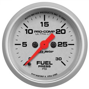 AutoMeter 2 1/16in 0-30 PSI Ultra-Lite Digital Fuel Pressure Gauge