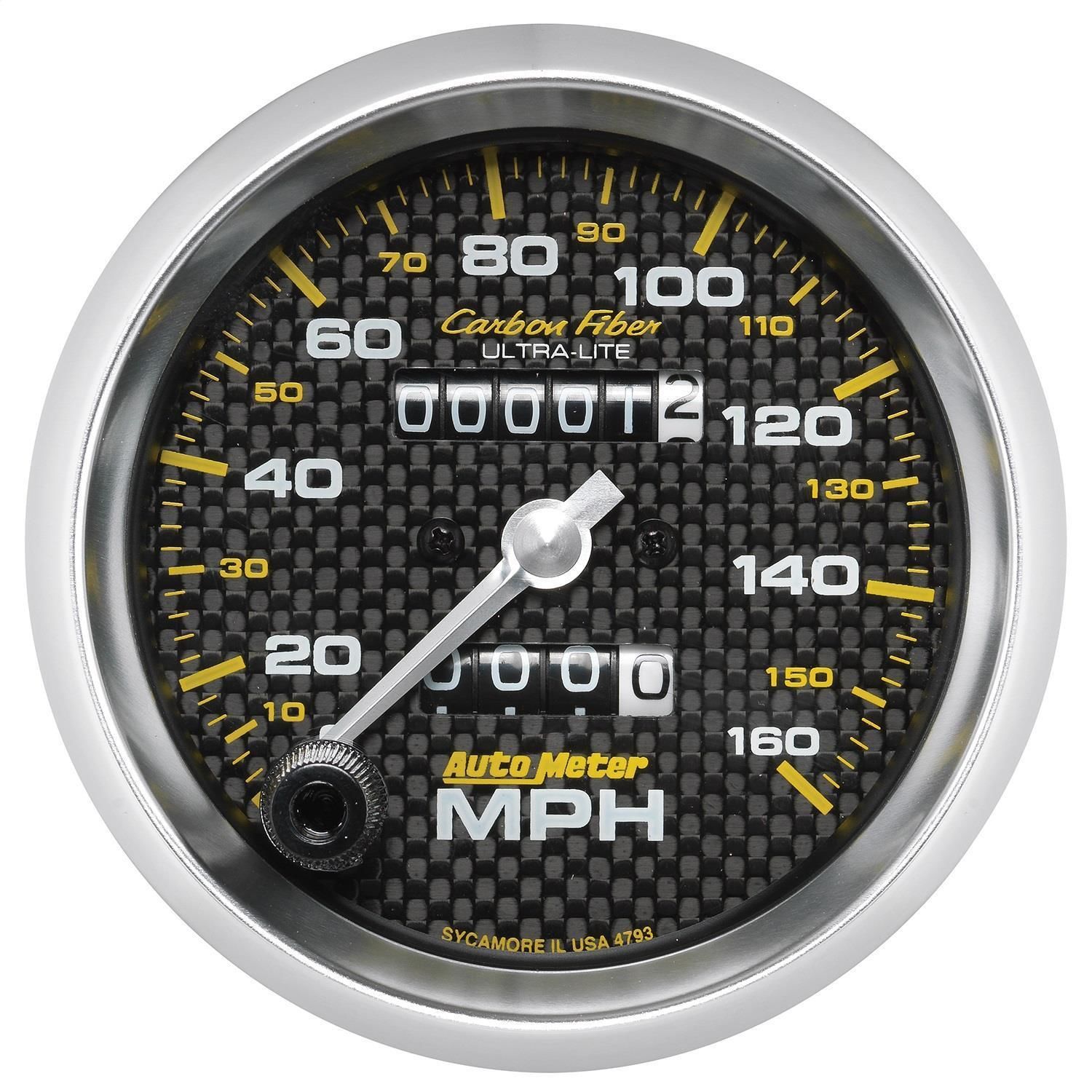 Autometer Carbon Fiber Speedometer