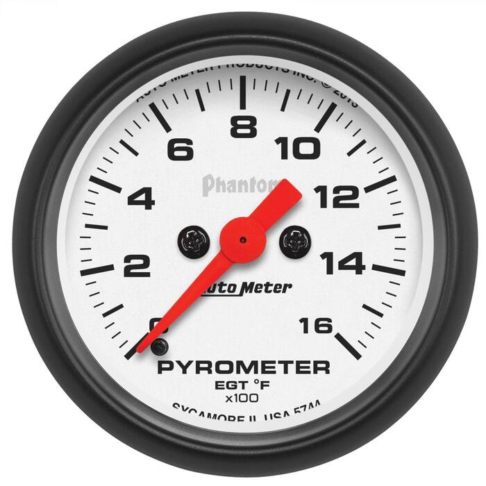 AutoMeter 2 1/16in 0-1600 Degree Phantom Digital Pyrometer Gauge
