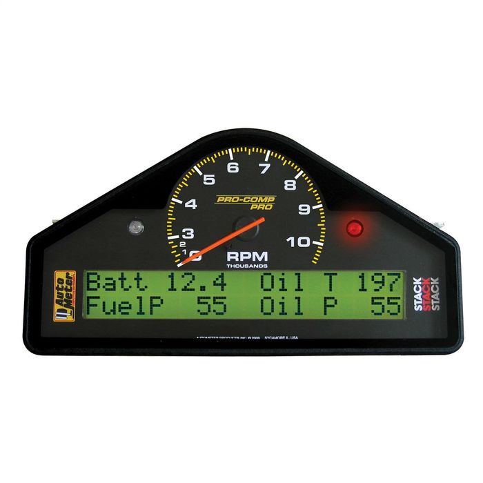 AutoMeter 10,500 RPM/MPH Pro-Comp Race Dash Display