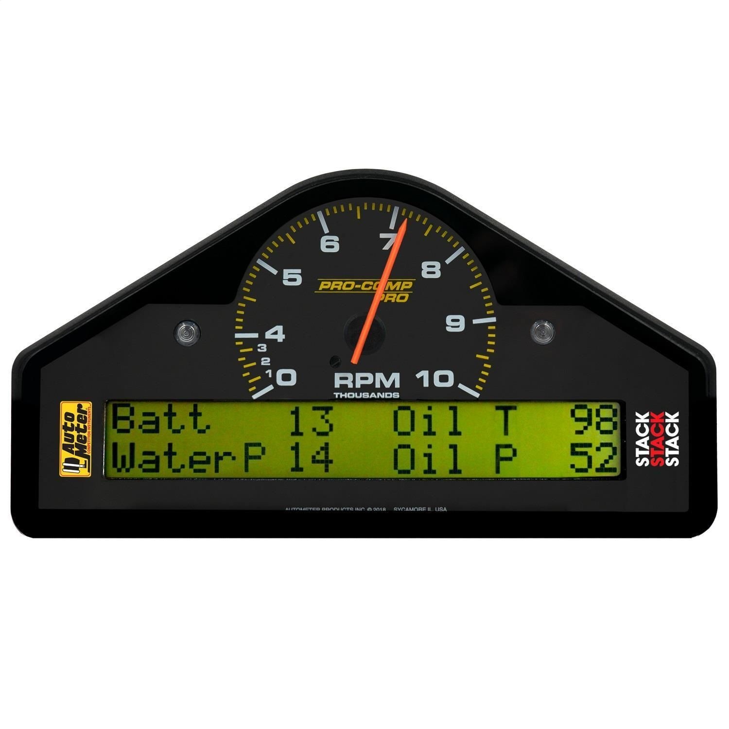 AutoMeter 10k RPM Professional Competition Race Dash Display