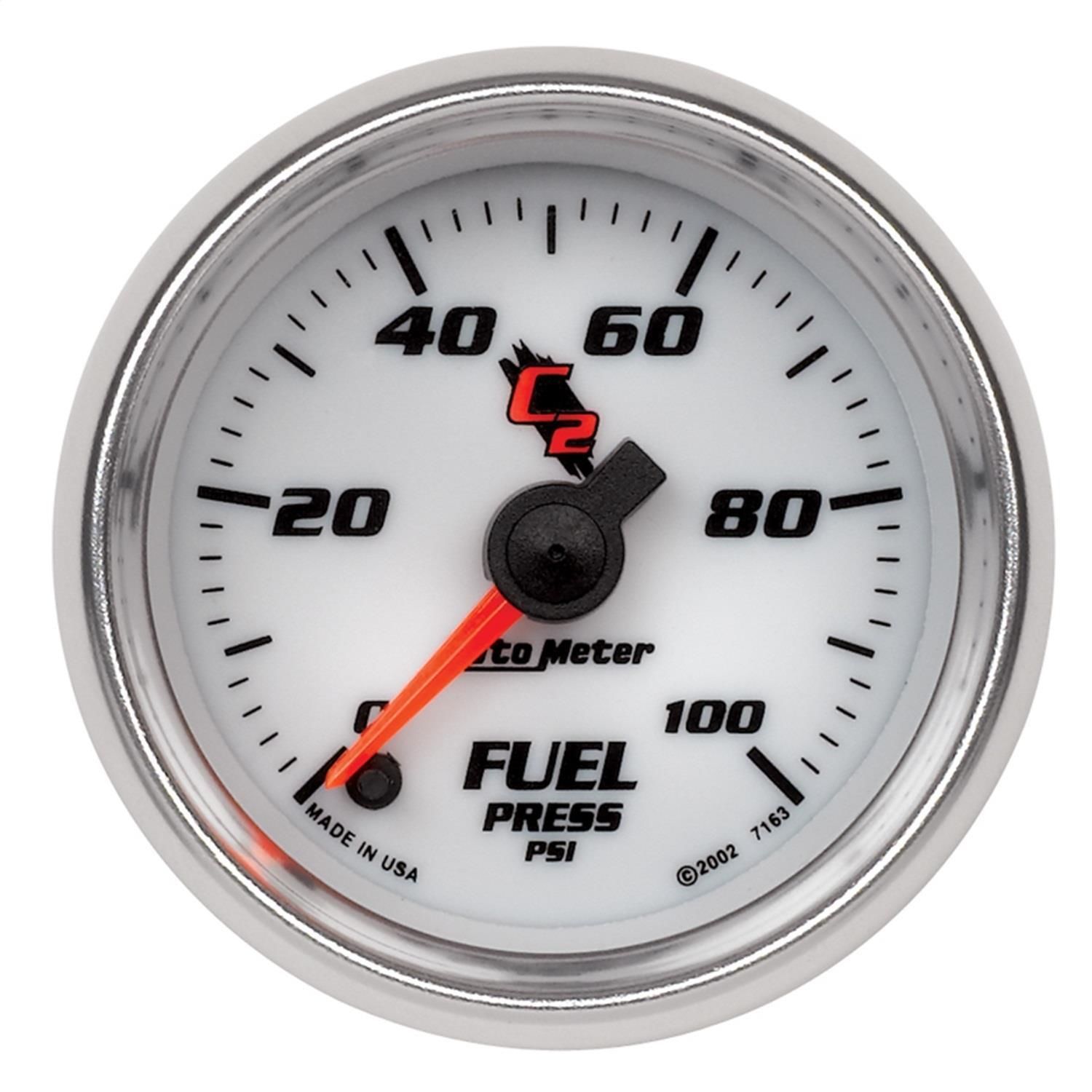 AutoMeter 2 1/16in 0-100 PSI C2 Digital Fuel Pressure Gauge