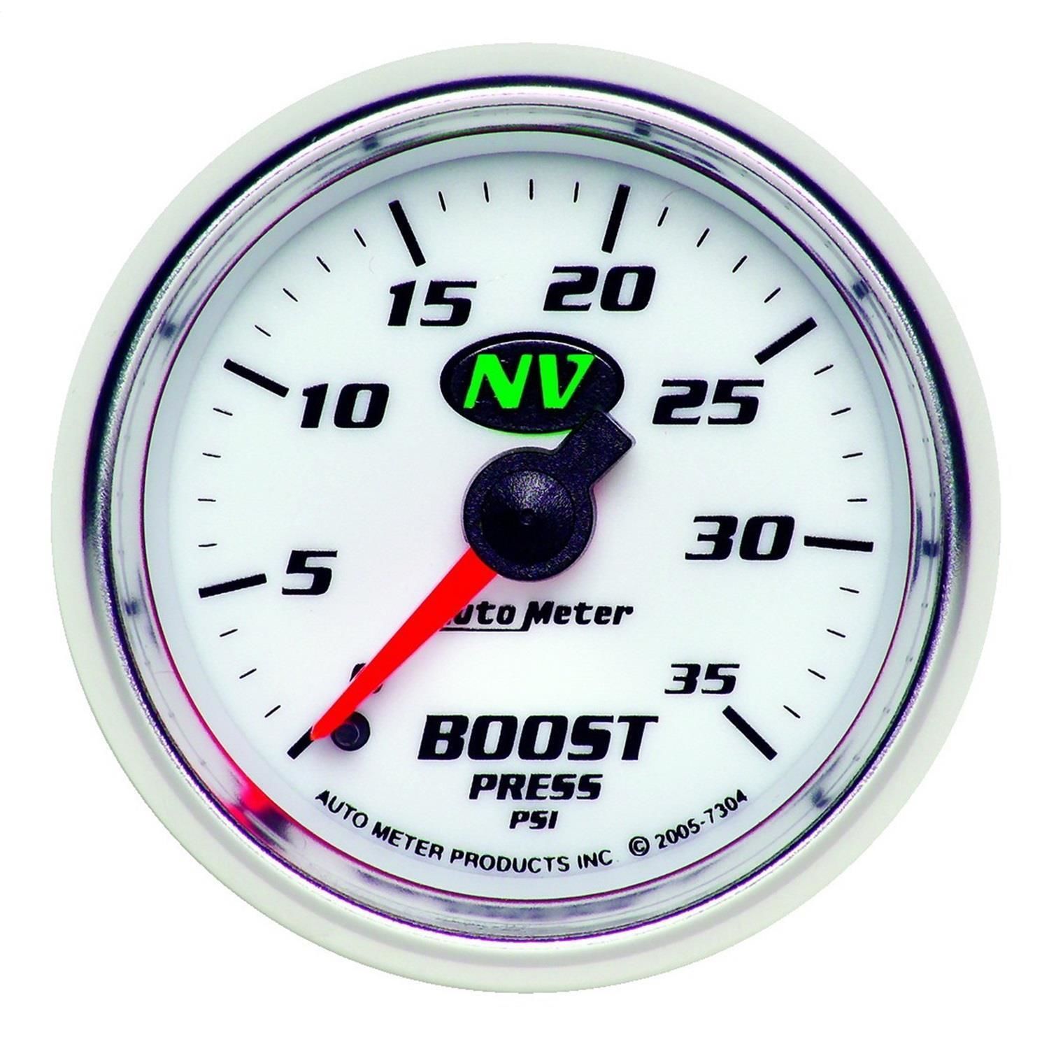 AutoMeter 2 1/16in 035 PSI NV Mechanical Vacuum And Boost Gauge