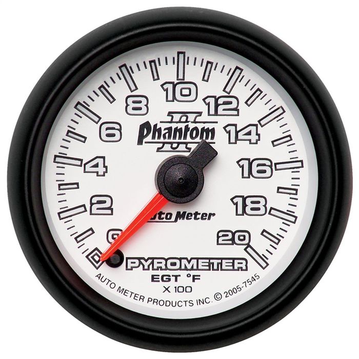 AutoMeter 2 1/16in 0-2000 Degree Phantom II Digital Pyrometer Gauge