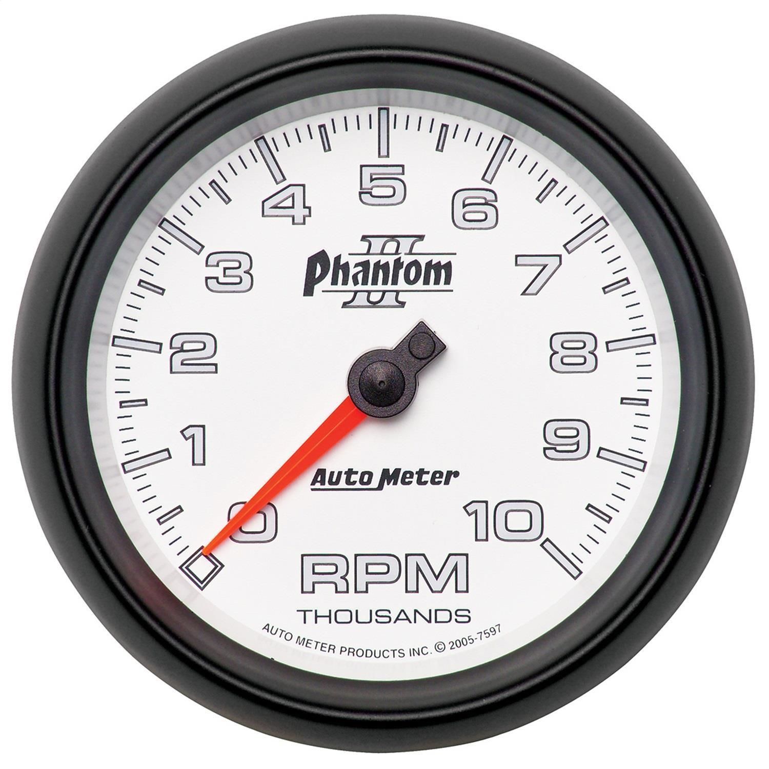 AutoMeter 3 3/8in 010000 RPM Phantom II Tachometer Gauge