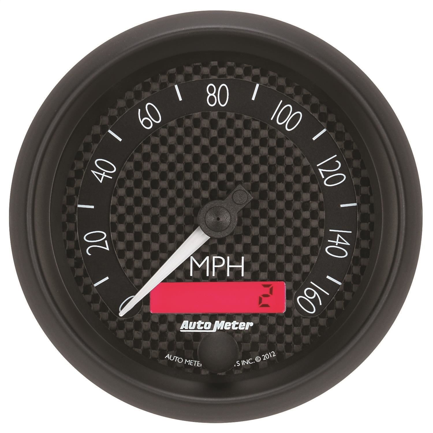 AutoMeter 3 3/8in 0160 MPH GT Programmable Speedometer Gauge