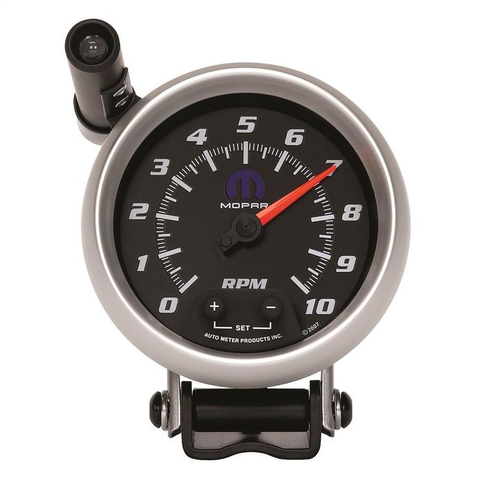 AutoMeter Black 3 3/4in 0-10,000 RPM Mopar Pedestal Tachometer