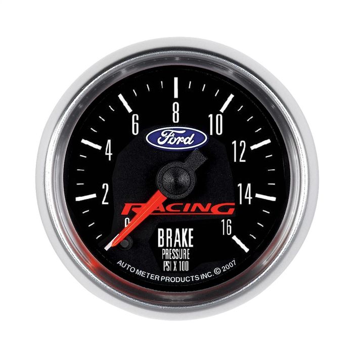 AutoMeter 2 5/8in 0-1,600 PSI Ford Racing Series Brake Pressure Gauge