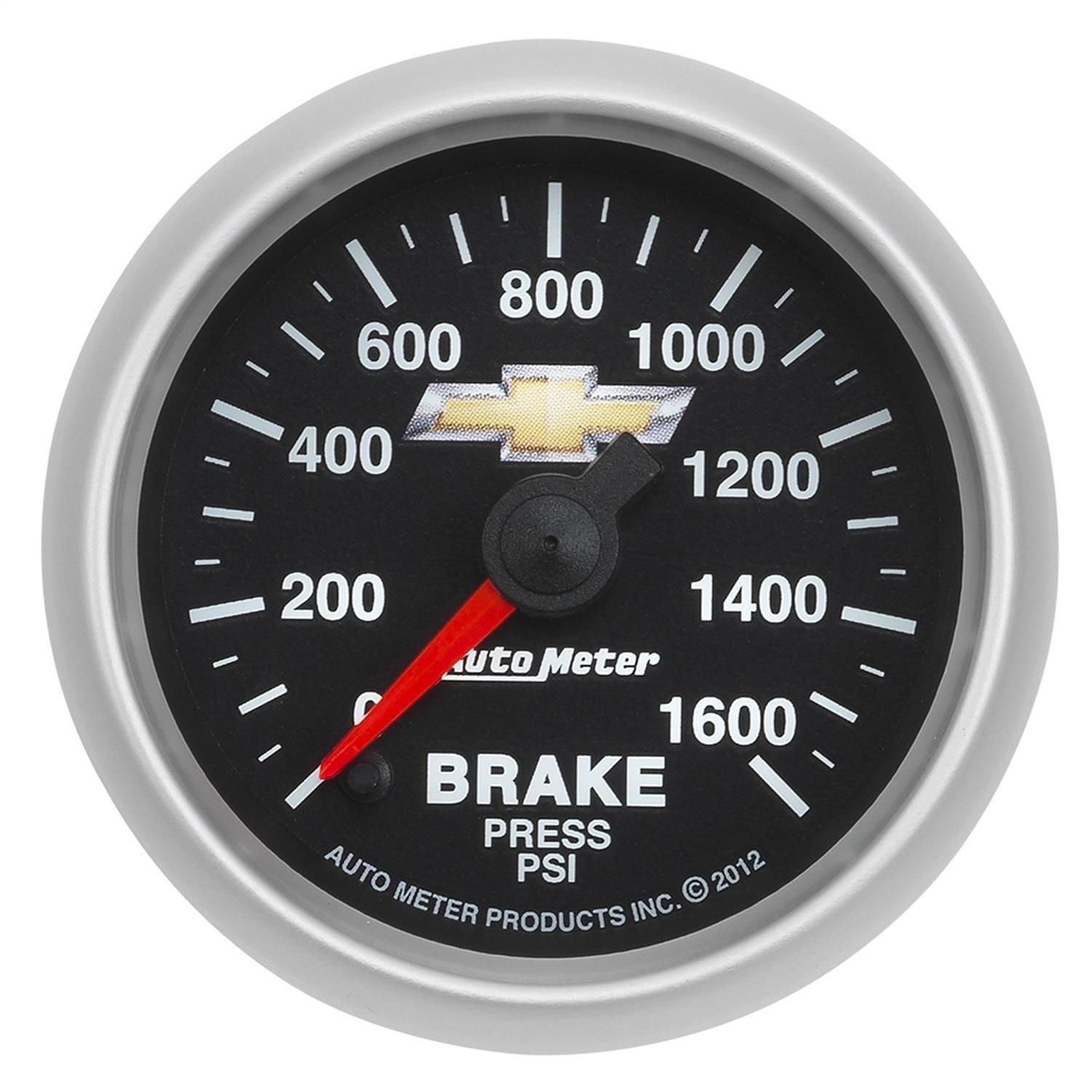 AutoMeter 0-1600 PSI GM Series Brake Pressure Gauge