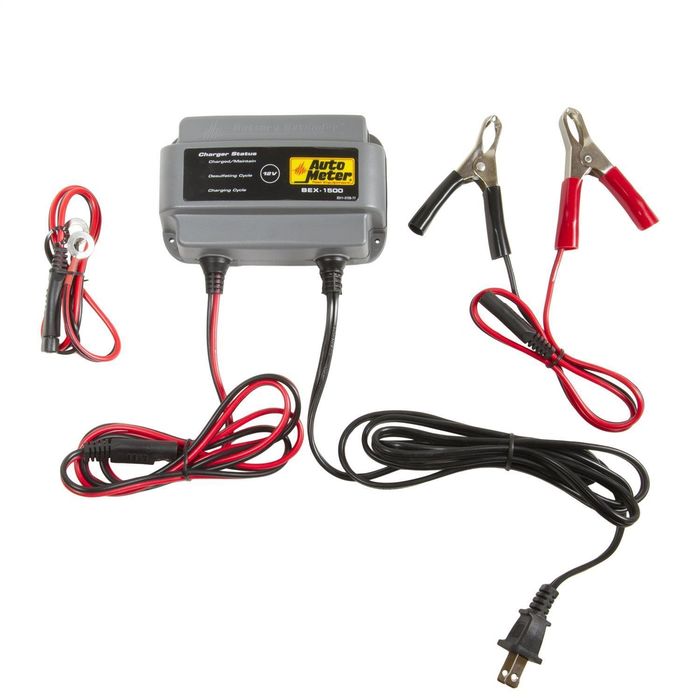 AutoMeter 1.5 Amp 12 Volt Battery Charger BEX-1500