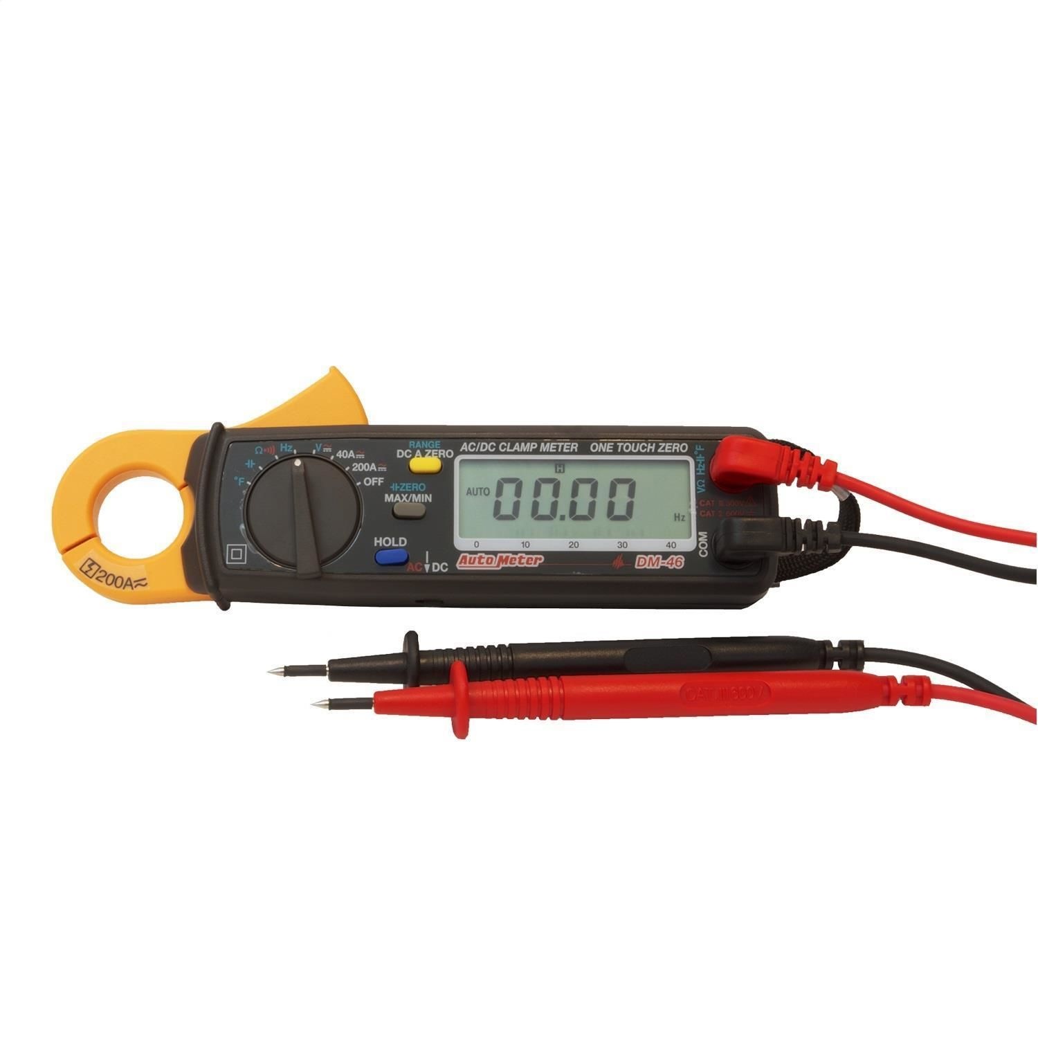 AutoMeter AC DC Current Clamp Meter High Resistance 15/16in