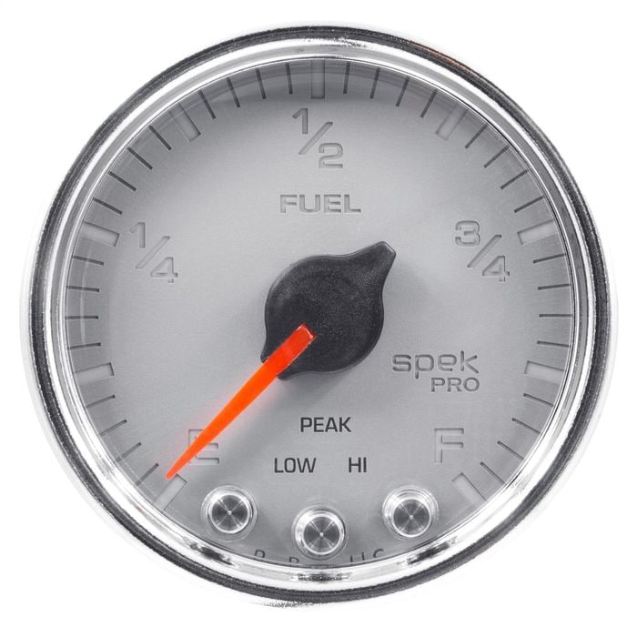 AutoMeter Silver with Chrome 2 1/16in 0-300 Ohms Programable Spek-Pro ...