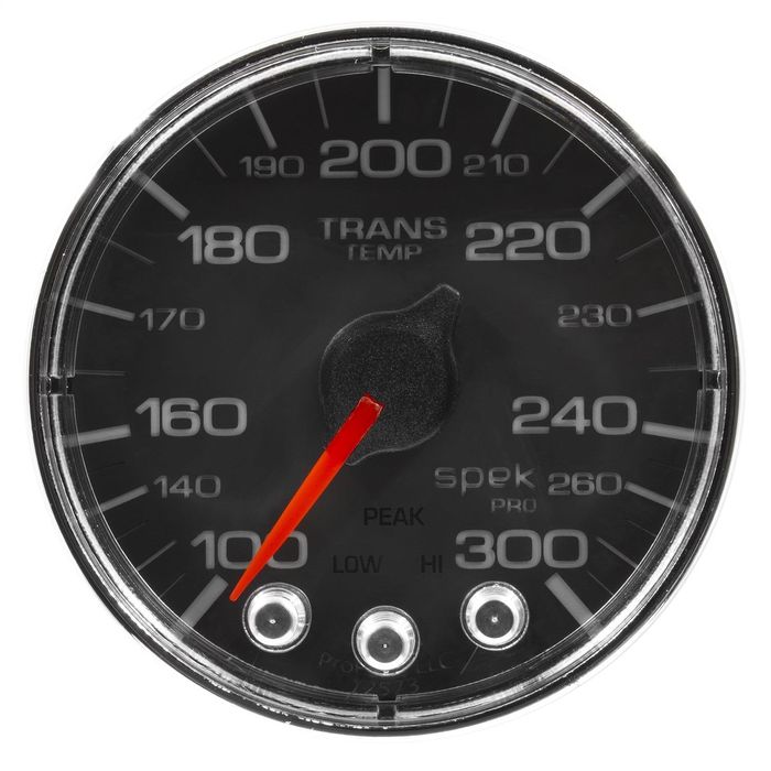 AutoMeter Black and Chrome 2 1/16in 100 to 300 Degrees Stepper Motor ...