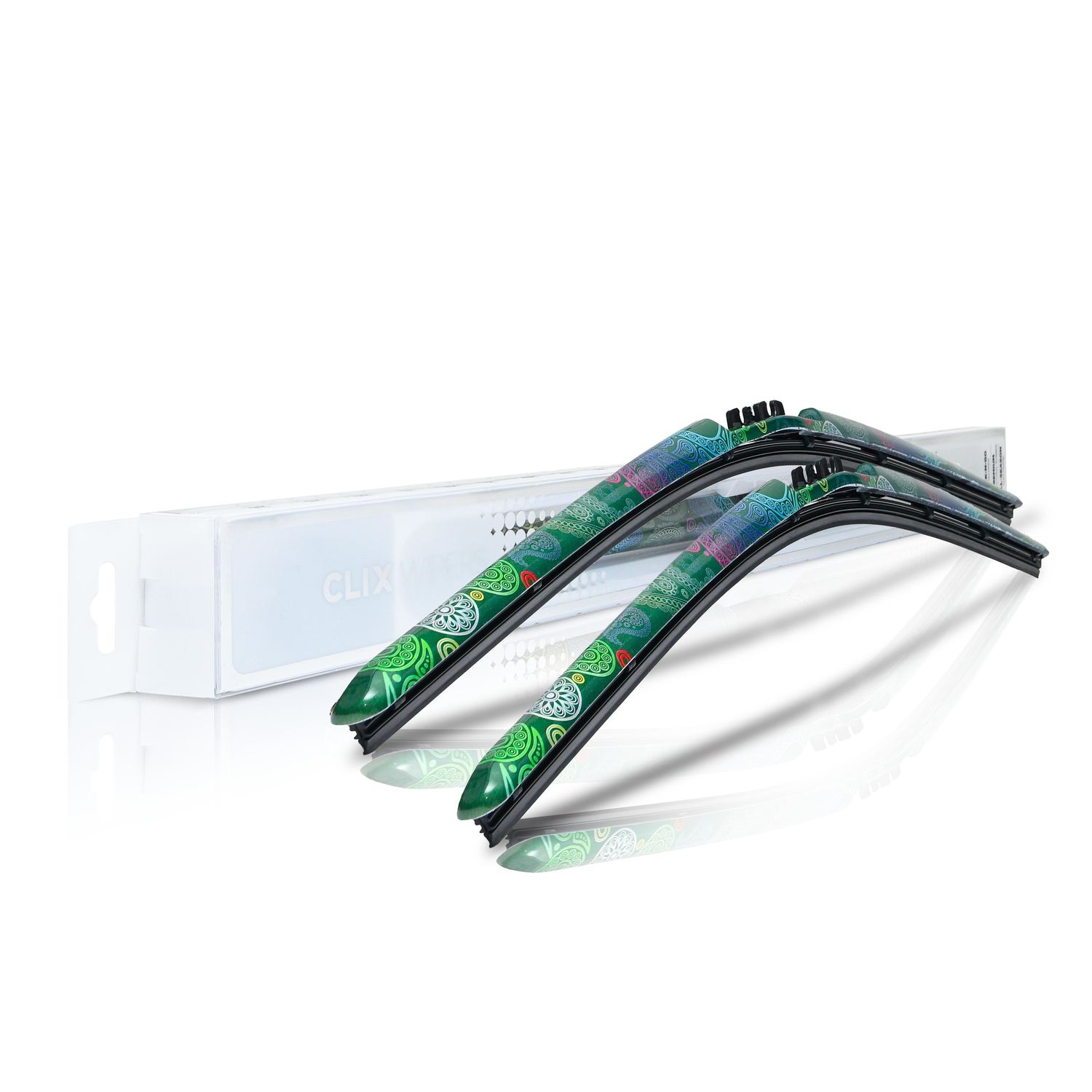 CLIX Wipers Mystic 24in 22in X3 Adapter All Weather Interchangeable Wiper Blade