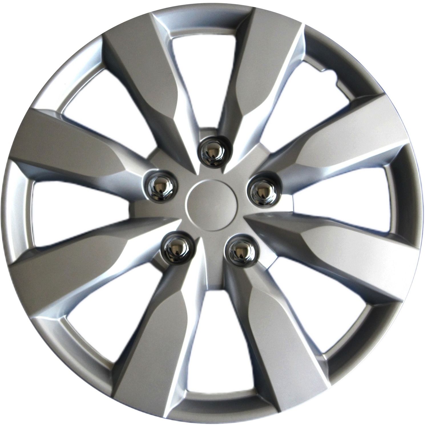 KT KT104216SL Silver 16in Plastic Universal Wheel Cover