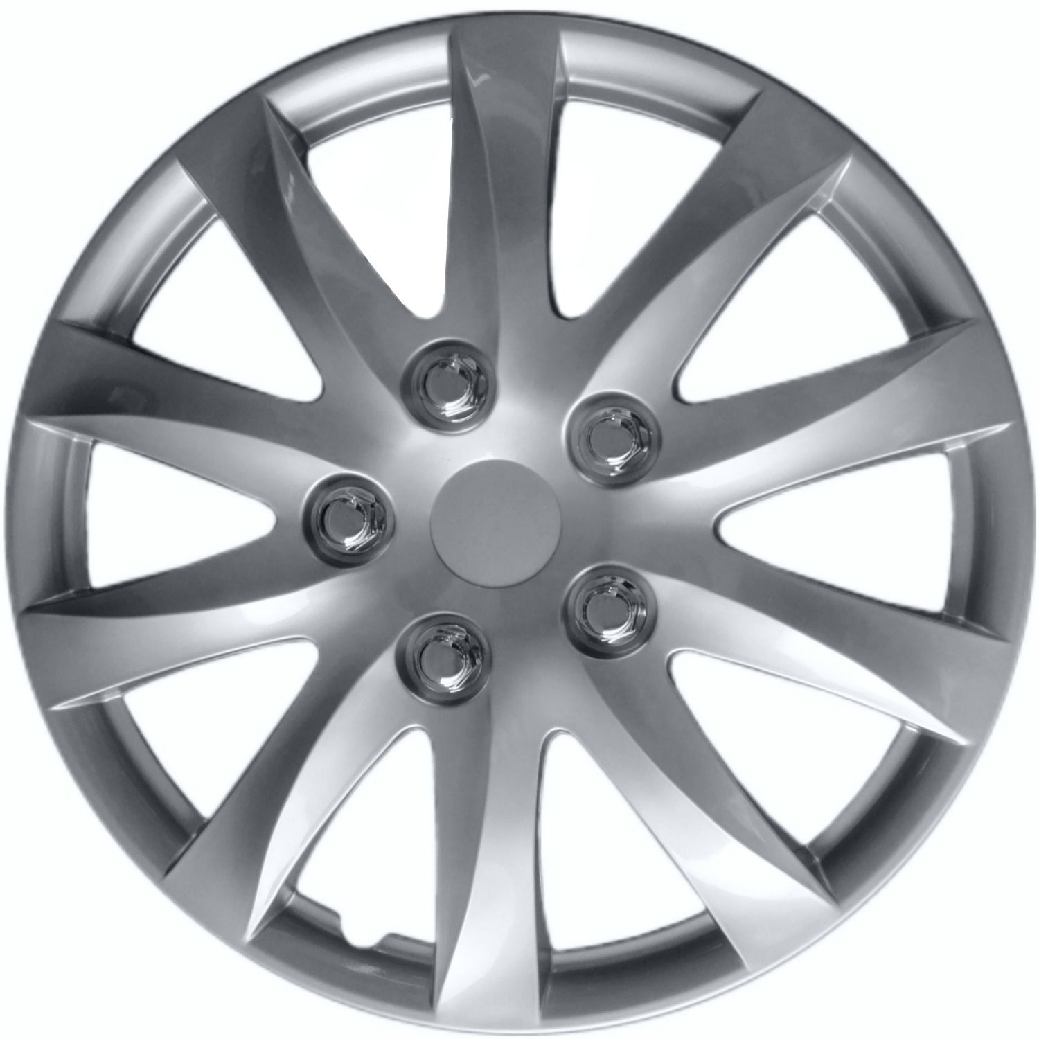 KT KT103916SL Silver 16in ABS Plastic Universal Wheel Cover