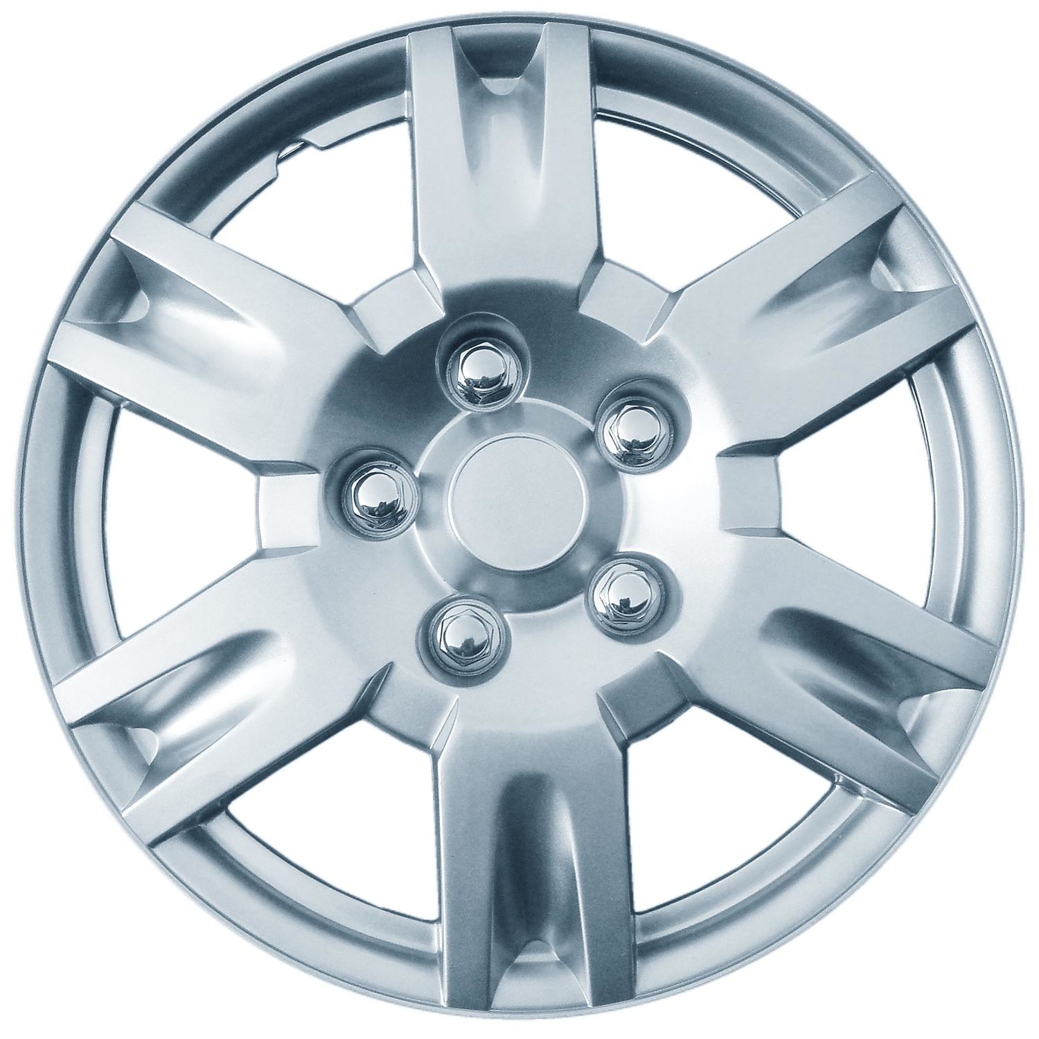 Autosmart Silver 16in ABS Plastic Universal Wheel Cover 4 Piece