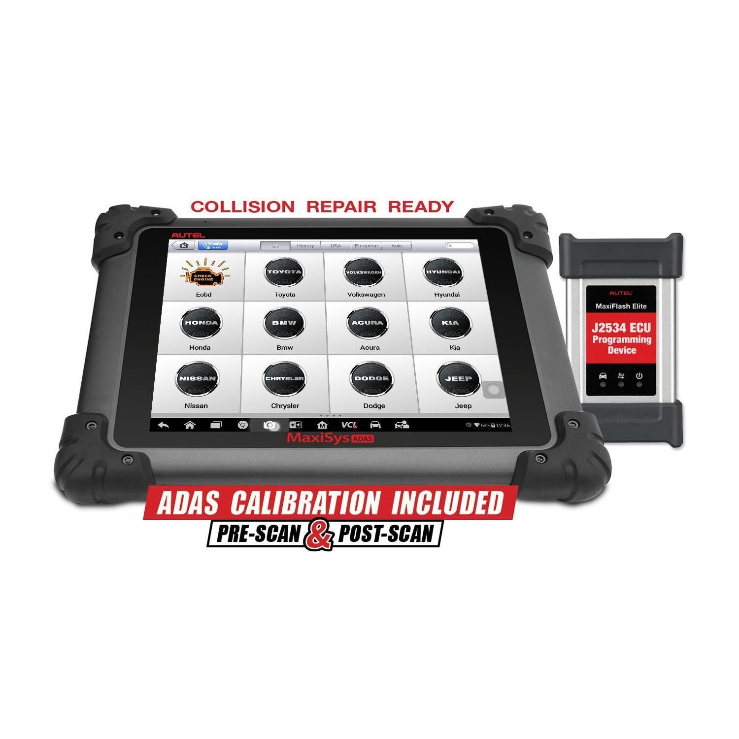 Autel MaxiSYS ADAS calibration and diagnostic tablet