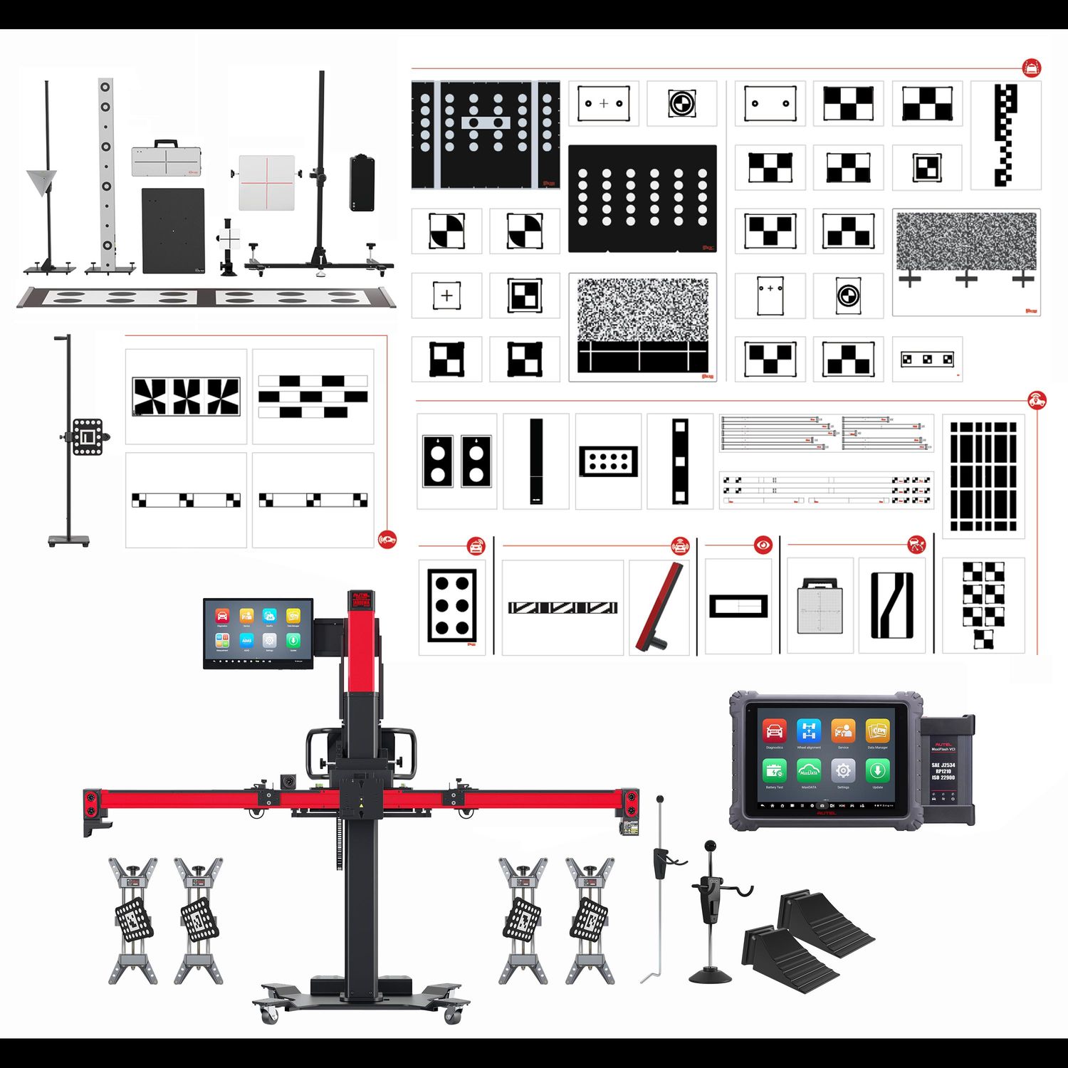 Autel MaxiSYS ADAS IA900WA Alignment and ADAS Frame with All Systems ...