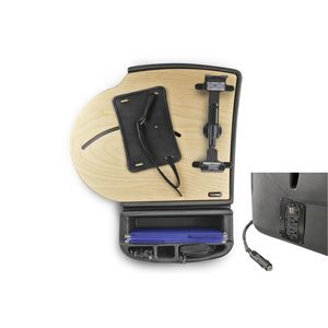 Autoexec Birch Finish Roadmaster Car Desk With Built In Inverter