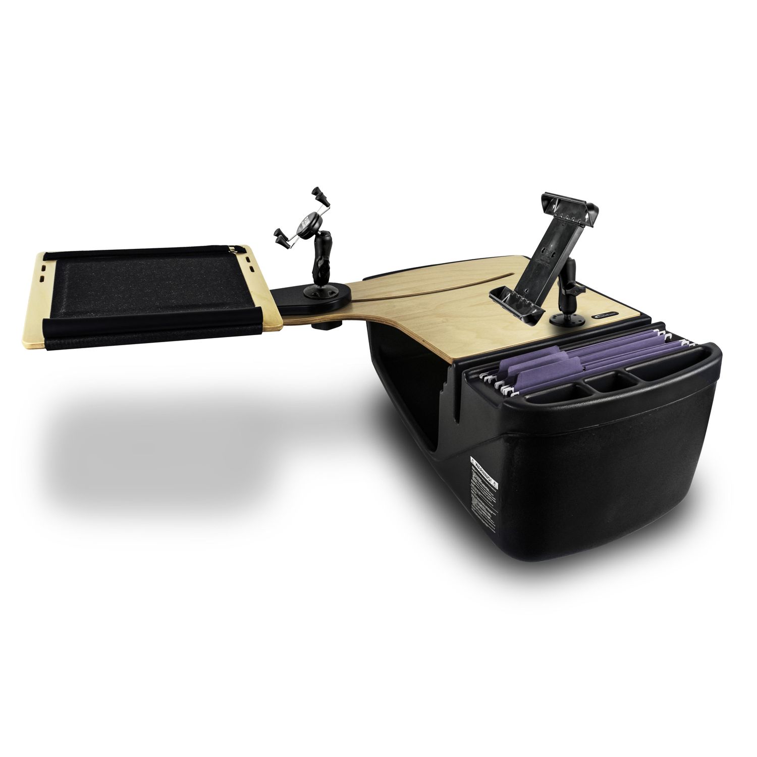 AutoExec Roadmaster Car Desk with X-Grip Phone Mount - Black