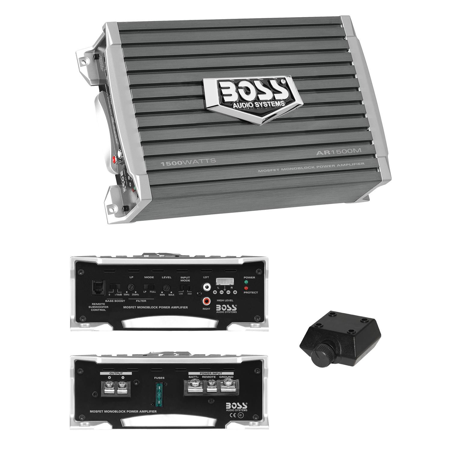 BOSS Ar1500m 1500w モノブロック カーオーディオ アンプ ...