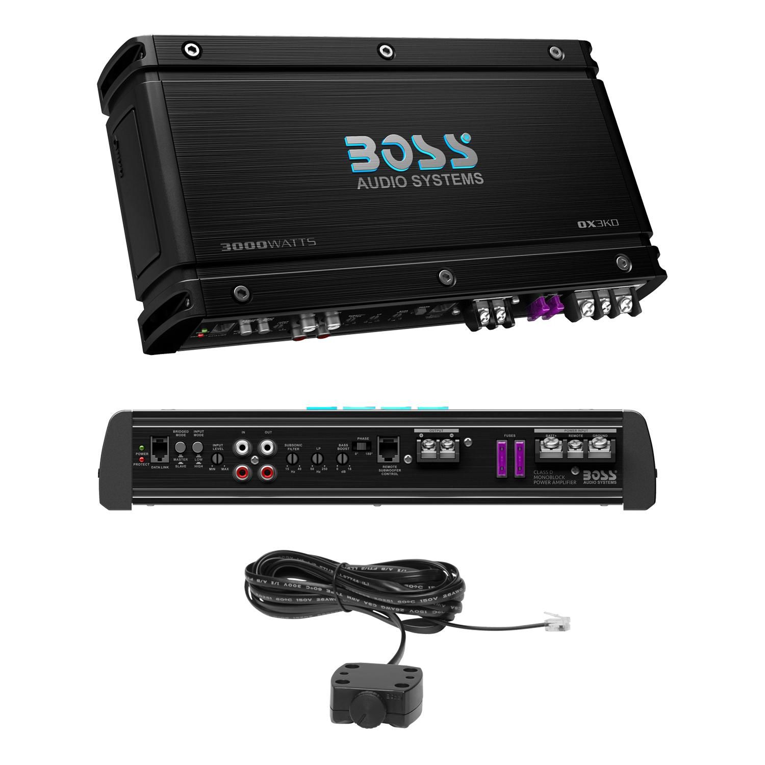 Boss Audio Systems Onyx 3000 Watt Class D Mono Block Amplifier