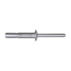 Auveco 1/4in Diameter .350in/.625in Grip Steel, Monobolt Rivet 25 Piece