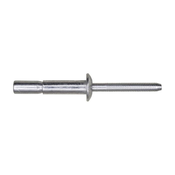 Auveco 1/4in Diameter .350in/.625in Grip Steel, Monobolt Rivet 25 Piece