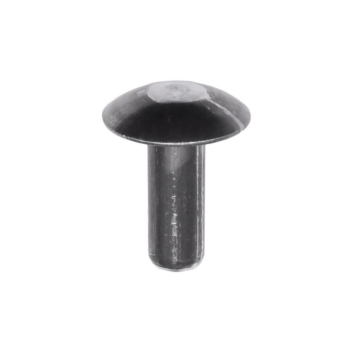 Auveco 1/2in Length, Brazier Head Solid Aluminum Rivet 100 Piece