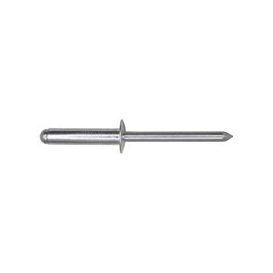 Auveco 3/16in Diameter 1/2in-5/8in Grip Aluminum, Pop Blind Rivet 100 Piece