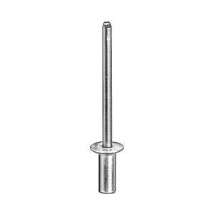 Auveco 5/32in Diameter 1/8in, 3/16in Grip, Closed End Rivet 100 Piece