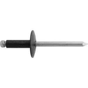 Auveco 3/16in Diameter 1/4-3/8in Large Flange Rivet 50 Piece