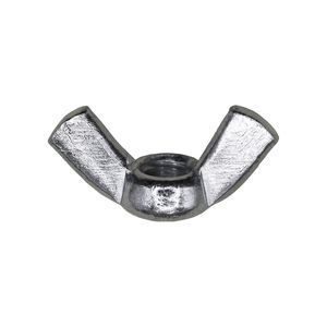 Auveco 1/4in-20 Cold Forged Wing Nuts Nickel, 100 Piece