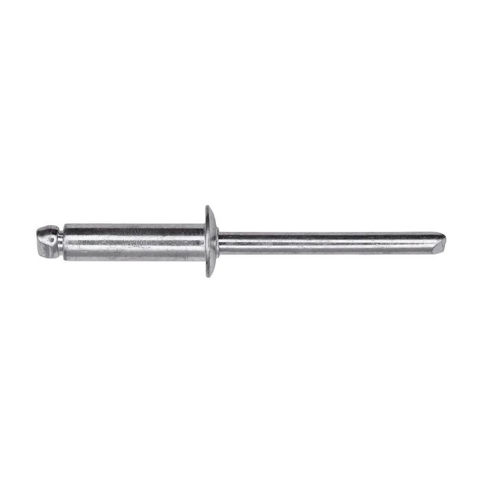 Auveco 3/8in Diameter 3/8in to 1/2in Grip Range Pan L Dome Rivet 100 Piece