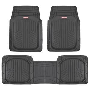 Motor Trend Black Universal Floor Mat Set