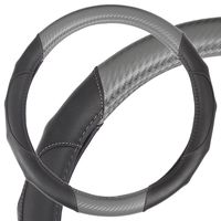 Motor Trend Grey Mate Carbon Steering Wheel Cover