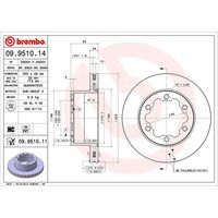 Brembo Brake Rotor 09.5285.11 for Honda Civic del Sol