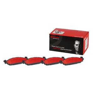 Genuine Brembo Rear Brake Pad Set For Abarth Fiat 500 2008+ – P23146, Made In Italy