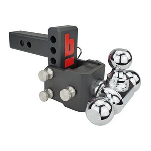 激安商品 Tri-Ball Rotating Shank 2in Drop 5in bROK Adjustable Mount Ball 立体・オブジェ