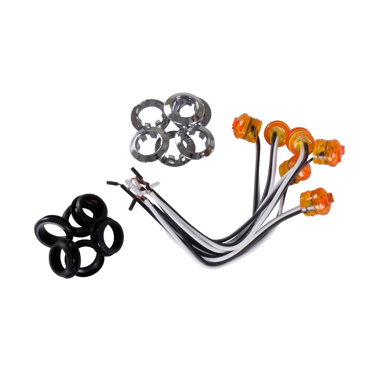 Hopkins Towing Solution Amber LED Clearance Light 6 Pack