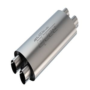 Borla 2 1/2in Dual Notched Inlet and Outlet Stainless Steel