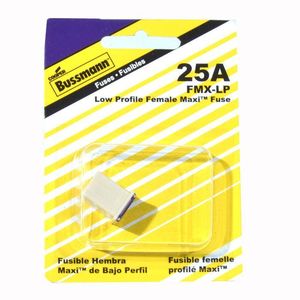 Cooper Bussmann BP/SL-25 Tron Tamper Proof Time Delay Plug Fuse SL 25 Amp 3  Pack: Plug Fuses Non Tamp Base Time Delay Type S & SL (051712102537-1)